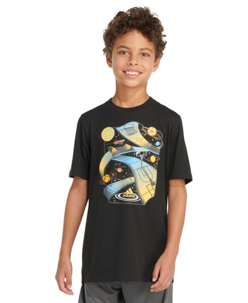 Big Boys Short-Sleeve Galactic Sport Graphic T-Shirt