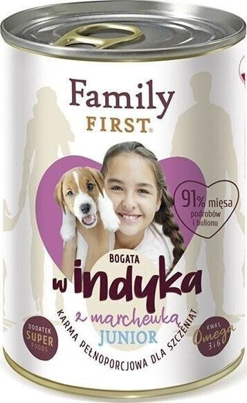 Family First FamilyFirst Bogata w indyka+marchewka junior 400g