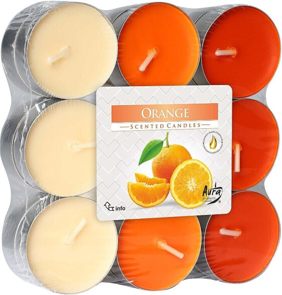 Teekerzen Orange 18 St.