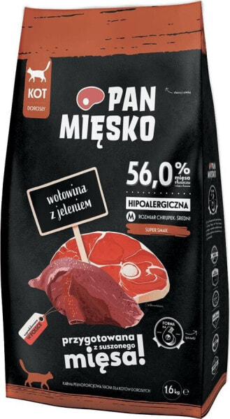 Pan Mięsko PAN MIĘSKO Wołowina z jeleniem M 1,6kg dla kota