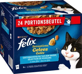 Nassfutter Katze, Sensations Gelée - Geschmacksvielfalt aus dem Wasser, Adult, Multipack (24x85 g), 2,04 kg