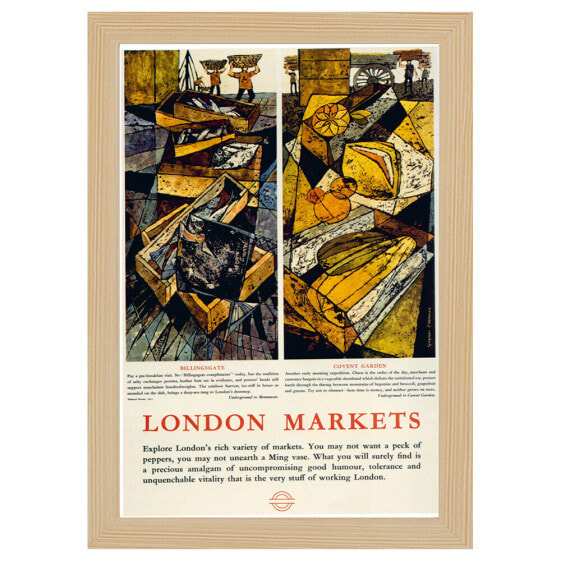 Bilderrahmen Poster 1961 Markets