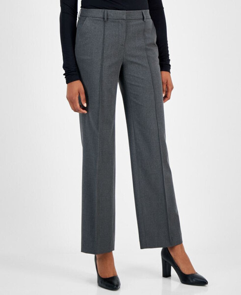 Women's Pintucked Straight-Leg Pants