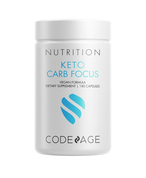 Keto Carb Focus - White Kidney Bean, Green Tea & Cinnamon Bark - Carb Blocker - 180ct