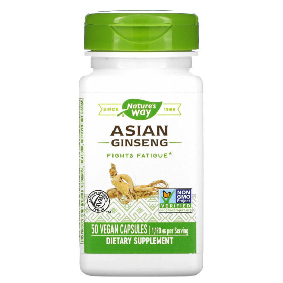 Asian Ginseng, 1,120 mg, 50 Vegan Capsules (560 mg per Capsule)