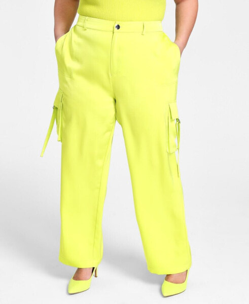 Trendy Plus Size Straight-Leg Cargo Pants