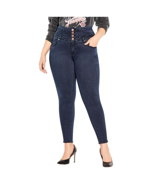 Plus Size Asha Short Skinny Jean