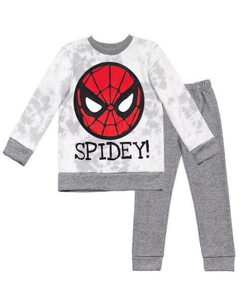 Boys Spider-Man Fleece Sweatshirt and Pants Outfit Set to (2T - 14-16)