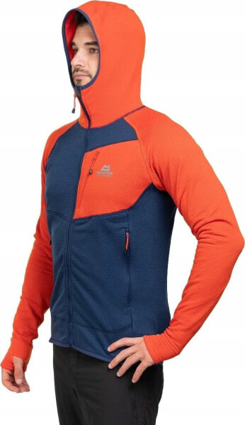 Bluza eclipse hooded-medieval blue-cardinal orange-xl MOUNTAIN EQUIPMENT