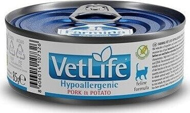 TRITON Vet Life Hypoallergenic Pork & Potato - mokra karma dla kota - 85 g