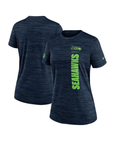 Women's College Navy Seattle Seahawks Velocity Performance T-Shirt