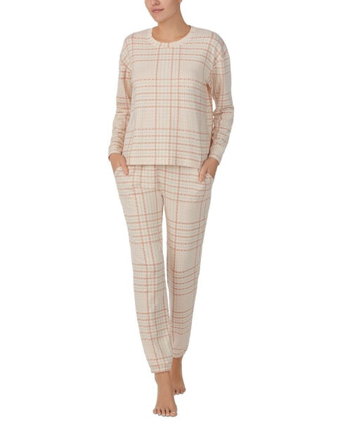 Woman's 2-Pc. Long-Sleeve Jogger Pajamas Set