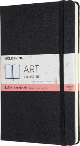 Moleskine Notes MOLESKINE L (13x21cm) Art Bullet w kropki, twarda oprawa, 160 stron, czarny