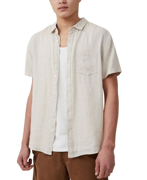 Men's Linen Short Sleeve Shirt