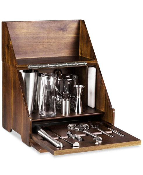 by Picnic Time Madison Acacia Tabletop Bar