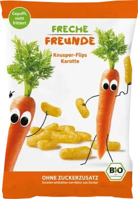 Kindersnack Knusper-Flips Karotte, 30 g