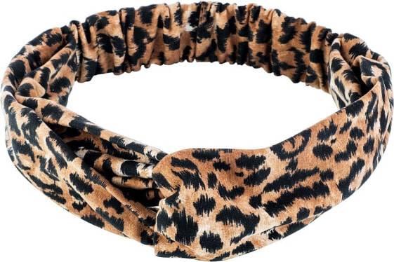 Stirnband roter Leopard Knit Fashion Twist