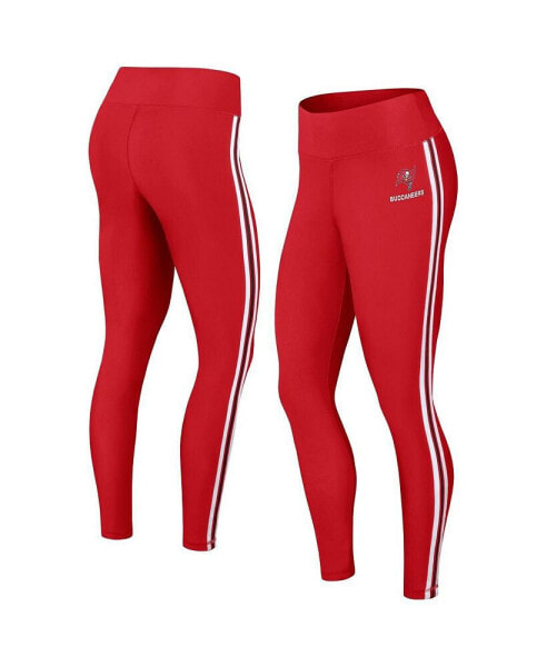 Women's Red Tampa Bay Buccaneers Color Block Leggings