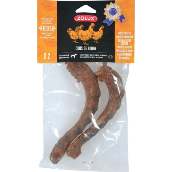 Прорезыватель для зубов для собак Zolux Turkey neck 100 g