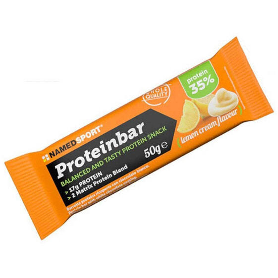 NAMED SPORT Protein 50g 12 Units Lemon Energy Bars Box