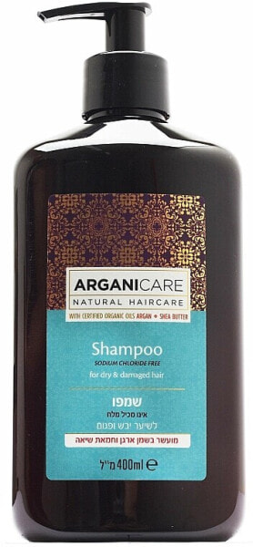 Shampoo mit Sheabutter und Arganöl für trockenes und strapaziertes Haar - Arganicare Shea Butter Shampoo For Dry Damaged Hair 400 ml