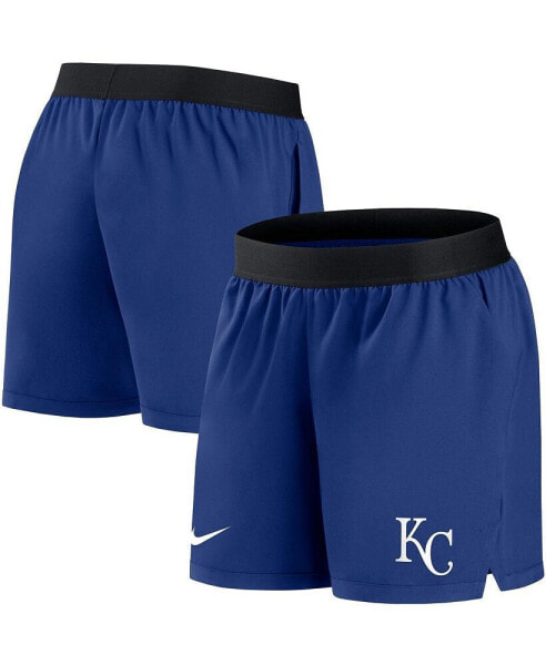 Women's Royal Kansas City Royals Authentic Collection Flex Vent Max Performance Shorts