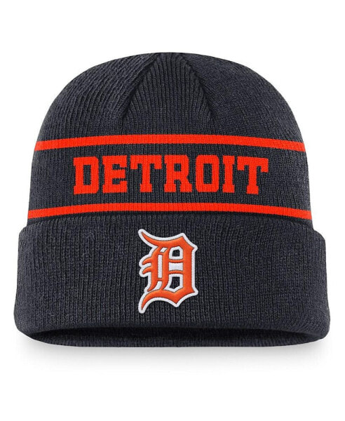 Men's Navy Detroit Tigers Cooperstown Collection Rewind Terra Cuffed Knit Hat