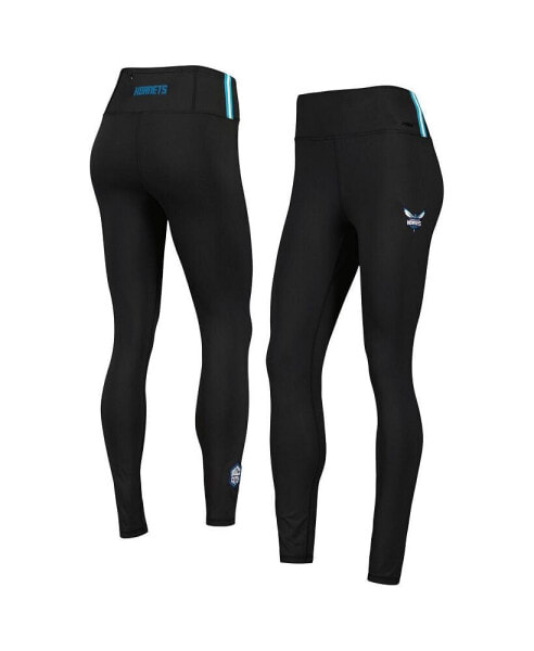 Women's Black Charlotte Hornets Classics Lux Leggings