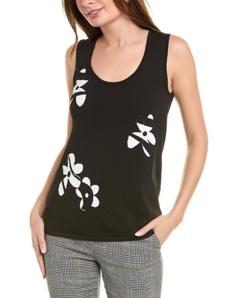 Joseph Ribkoff Floral Tank Women's Black Xs