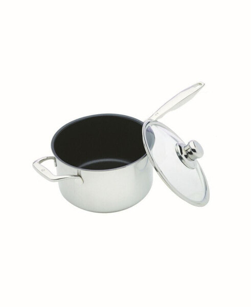 Nonstick Clad Sauce Pan w/ Lid - 8" , 3.6 QT