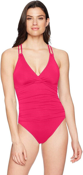 La Blanca Women's 171908 Underwire Double Strappy Back One Piece Size 6