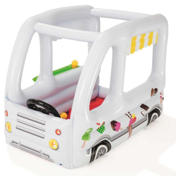 BESTWAY Up In & Over Ice Cream Truck Ball Pit Bouncer And Ball Pit