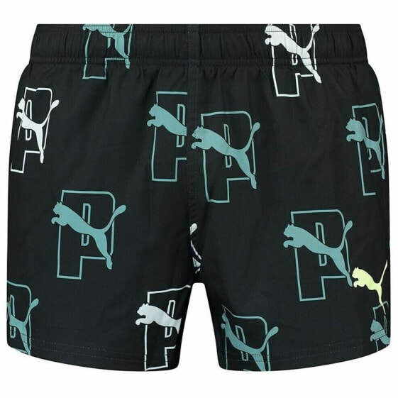 Плавки мужские Puma Swim Print Cat Logo Чёрный