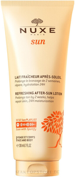 Erfrischende After-Sun-Milch für Gesicht und Körper mit aquatischen und sonnigen Blumen - Nuxe Sun Refreshing After-Sun Lotion 200 ml