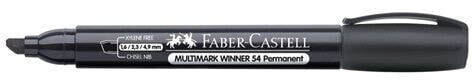 Faber-Castell Marker wodoodporny ścięta końcówka czarny