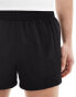 ASOS 4505 Icon 3 inch training shorts with quick dry 2 pack in black and silver grey