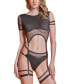 Women's Fishnet Top and Panty 2 Pc Lingerie Set