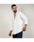 Men's Chalk White Pleat-Creased Shirt