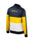 Women's Maize Michigan Wolverines Color-Block Puffer Full-Zip Jacket