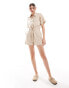 JJXX linen playsuit in beige