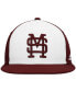 Men's White and Maroon Mississippi State Bulldogs Team On-Field Baseball Fitted Hat