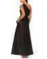 Adrianna Papell One Shoulder Mikado Draped Gown Women's 6