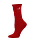 Женские носки ZooZatz womens Crimson, White Alabama Crimson Tide 2-Pack Quarter-Length Socks