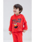 Elmo Cookie Monster Boy's Fleece Pullover Hoodie and Pants Outfit Set Toddler