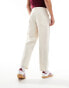 ASOS DESIGN soft twill carpenter trousers in ecru