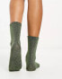 Pieces glitter socks in olive