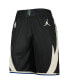 Men's Black Milwaukee Bucks 2022/2023 Statement Edition Swingman Performance Shorts