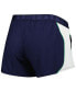 Women's Navy and Green Notre Dame Fighting Irish Game Day Tech Mesh Performance Shorts