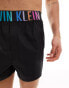 Calvin Klein Pride cotton stretch boxers in black with rainbow logo