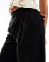 AllSaints Aleida soft touch wide leg trousers in black